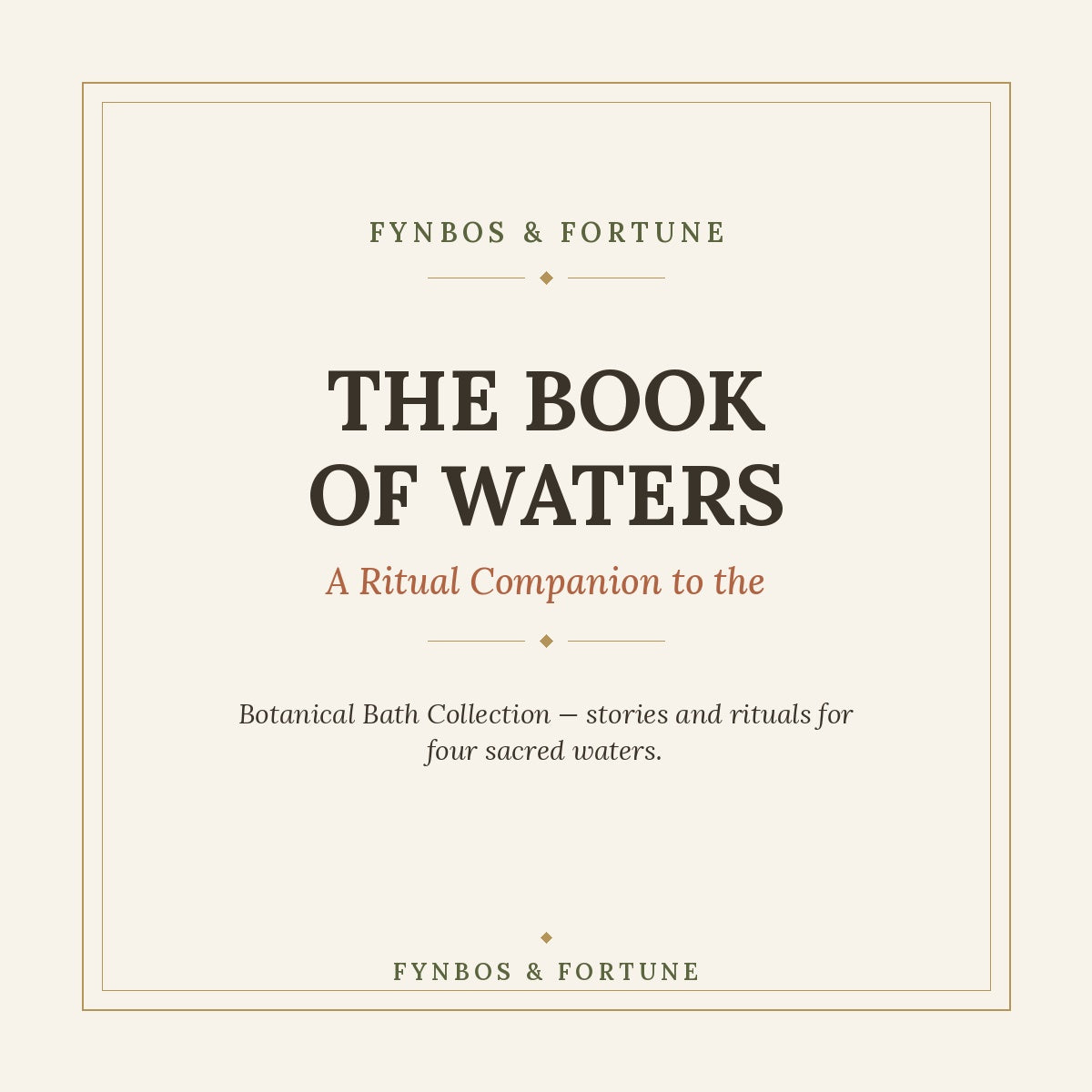 The Book of Waters — Digital Companion Guide